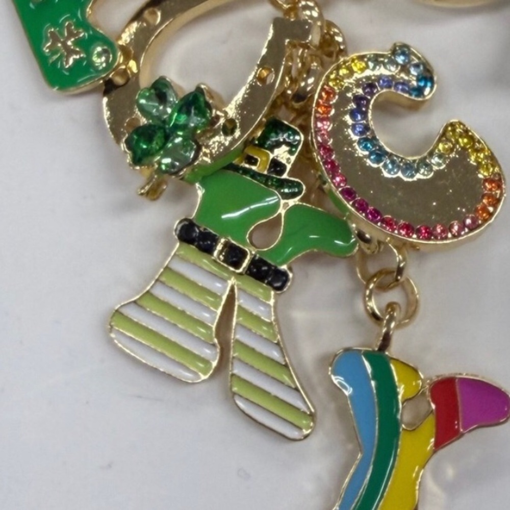 BaubleBar Lucky Streak Crystal Bag Charm - Picture 4 of 4